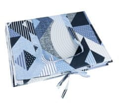 Blazina za ležalnik na plaži - prevleka na zadrgo - 55x195 cm - Geometrija