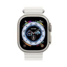 Apple Watch Ultra pametna ura, 49 mm, Titanium ohišje, Ocean Band pašček, bela