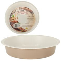 shumee Pekač, model za torte, okrogel model za tart guiche torte, 26 cm, rjav