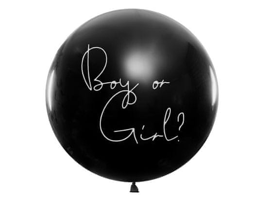 WOWO Balon za razkrivanje spola - Balon za razkrivanje spola z roza konfeti 100 cm - Fant ali punčka?