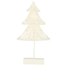 WOWO LED dekoracija za božično drevo - stoječe božično drevo z LED dekoracijo 39 cm toplo rumena, na baterije