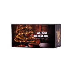 WOWO LED trak za osvetlitev drevesa - božični okrasni trak LED trak 10m 100LED, hladno bela, baterijsko napajanje