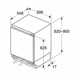 Bosch KUR21VFE0 vgradni hladilnik