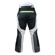 Cappa Racing Kalhoty moto pánské FIORANO textilní šedé / bílé 2XL