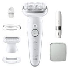 Silk-épil 9-341 epilator, belo-srebrn