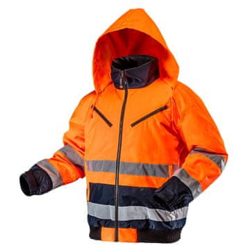 slomart NEO TOOLS Ocieplana delovna jakna, oranžna, velikost M