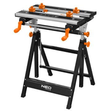 slomart NEO tools 44-700 nastavljiva delovna miza, aluminij, 60 x 58 x 77-107 cm