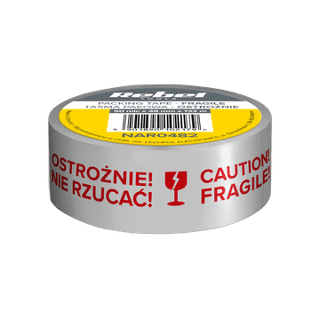 shumee Pakirni trak CAREFULLY GLASS REBEL (50 mikronov x 48 mm x 132 m)