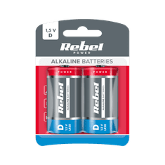 shumee Alkalne baterije REBEL LR20 2 kos/bl.