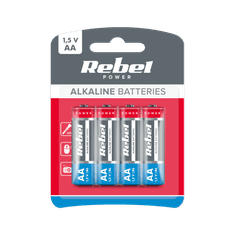 shumee Alkalne baterije REBEL LR6 4 kos/bl.
