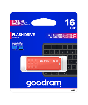 shumee Oranžni pogon Goodram 16 GB USB 3.0 UME3