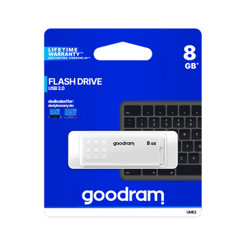 slomart USB 2.0 Pendrive Goodram, 8GB, bel