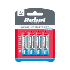 shumee Alkalne baterije AA LR06 R6 LR6 4 kosi 1,5V Rebel Extreme