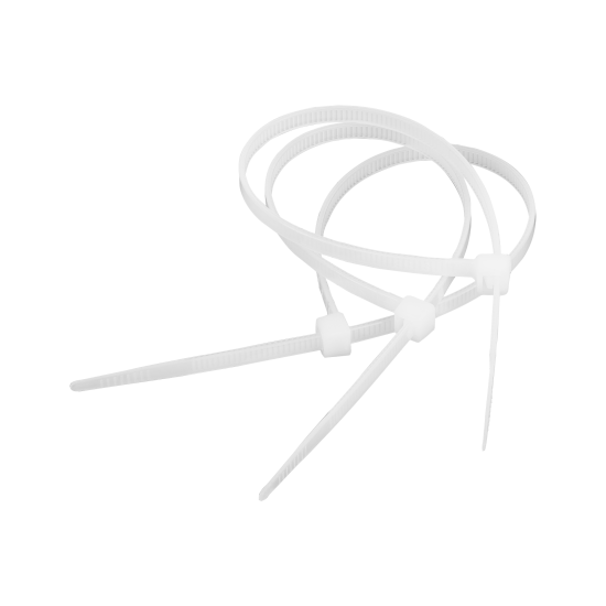 shumee Kabelska vezica 4,8 mm/30 cm bela Cabletech 50 kos.