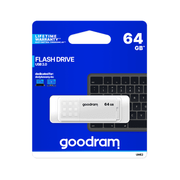 slomart USB 2.0 Pendrive Goodram, 64GB, bel