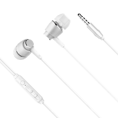 shumee Kruger & Matz B1 in-ear slušalke z mikrofonom, bele