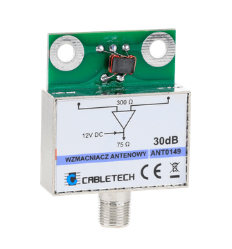slomart Antenski ojačevalnik Cabletech 30dB, z F-konektorjem