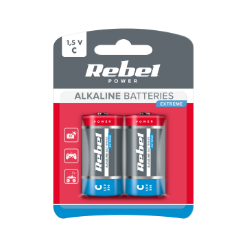 shumee 2x alkalna baterija Rebel Extreme LR14 R14 C