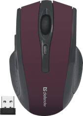 Defender Accura MM-665 (52668) črno/rdeča ergonomska brezžična miška