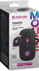 Defender TOUCH MM-997 (52997) 1600DPI BT RGB črna brezžična miška