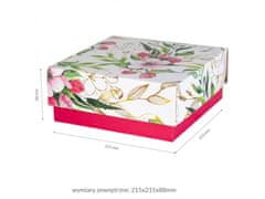 sarcia.eu Roza cvetlična škatla s fasonom 20x20x8,5 cm x1