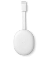 Google MMC Chromecast 4 K/ Google TV/ 4K Ultra HD/ USB-C/ HDMI/ Wi-Fi/ Google Android TV OS/ brez adapterja/ bela