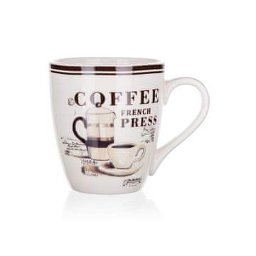 Banquet Keramična skodelica ESPRESSO 240 ml, bela, komplet 6 kosov