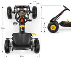 MILLY MALLY Milly Mally Thor črn gokart s pedali