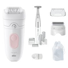 Silk-épil 5- 230 epilator, bel/roza