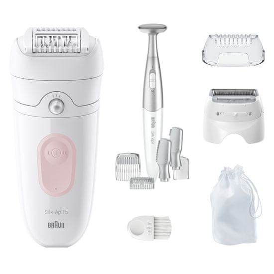 Braun Silk-épil 5- 230 epilator, bel/roza