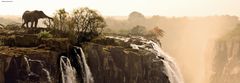 Heye Panoramska sestavljanka Elephant (Victoria Falls, Zambija) 1000 kosov