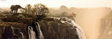 Heye Panoramska sestavljanka Elephant (Victoria Falls, Zambija) 1000 kosov