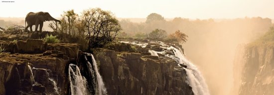 Heye Panoramska sestavljanka Elephant (Victoria Falls, Zambija) 1000 kosov