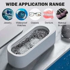 VYZIO® Ultrazvočni čistilec, Ultrazvočno čiščenje, Globinsko čiščenje, Čistilec za Očala, Nakit, Ure, Zobne proteze | ULTRACLEAN