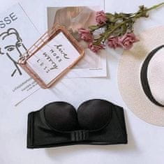 VIVVA® Nedrček brez naramnic, Modrček brez naramnic, Push Up (2 kosa, Bež in Črna) | GLAMBRA 70 A