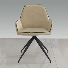 DKD Home Decor Stol DKD Home Decor 8424001860043 Black Beige Multicolor Metal 56 x 50 x 86 cm