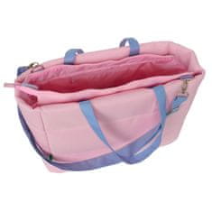 slomart torbica benetton pink roza 40 x 31 x 17 cm