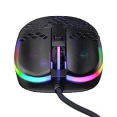 Cherry Xtrfy MZ1 (MZ1-RGB-BLACK-TP) RGB Gaming ultra lahka miška