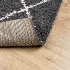 Vidaxl Košata preproga PAMPLONA moderna črna in krem 60x110 cm