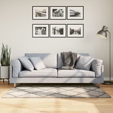 shumee Košata preproga moderna bež in antracit 80x150 cm