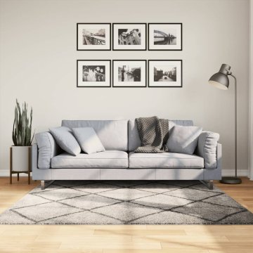 shumee Košata preproga moderna bež in antracit 160x160 cm