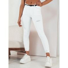 Dstreet Ženske hlače iz džinsa FALIA bele barve uy1939 s31