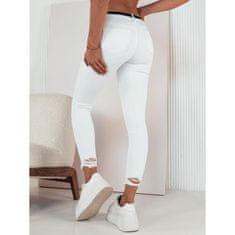 Dstreet Ženske hlače iz džinsa FALIA bele barve uy1939 s31