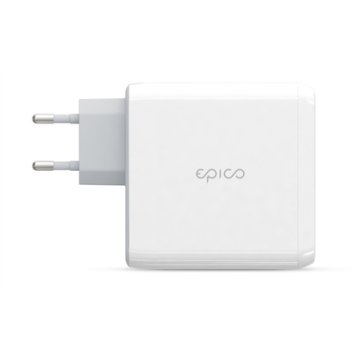 EPICO Epico GaN 100W, 1xUSB, 2x USB-C - bela