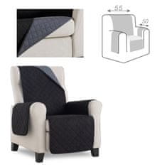 TIMMLUX Dvostransko pregrinjalo za fotelj - enosed 55x200 cm črna / temno siva EU kvaliteta