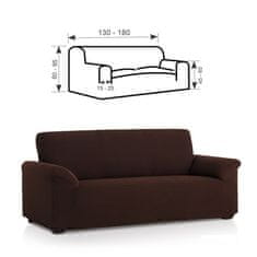 TIMMLUX Premium raztegljiva prevleka za kavč - dvosed 130-180 cm rjava stretch EU kvaliteta