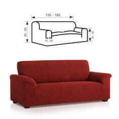 TIMMLUX Premium raztegljiva prevleka za kavč - dvosed 130-180 cm rdeča stretch EU kvaliteta