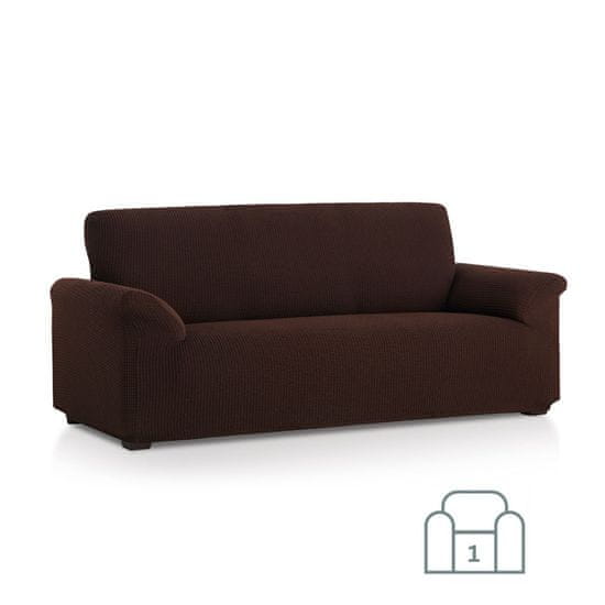 TIMMLUX Premium raztegljiva prevleka za fotelj - enosed 70-100 cm rjava stretch EU kvaliteta