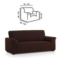 TIMMLUX Premium raztegljiva prevleka za fotelj - enosed 70-100 cm rjava stretch EU kvaliteta