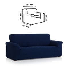 TIMMLUX Premium raztegljiva prevleka za fotelj - enosed 70-100 cm modra stretch EU kvaliteta
